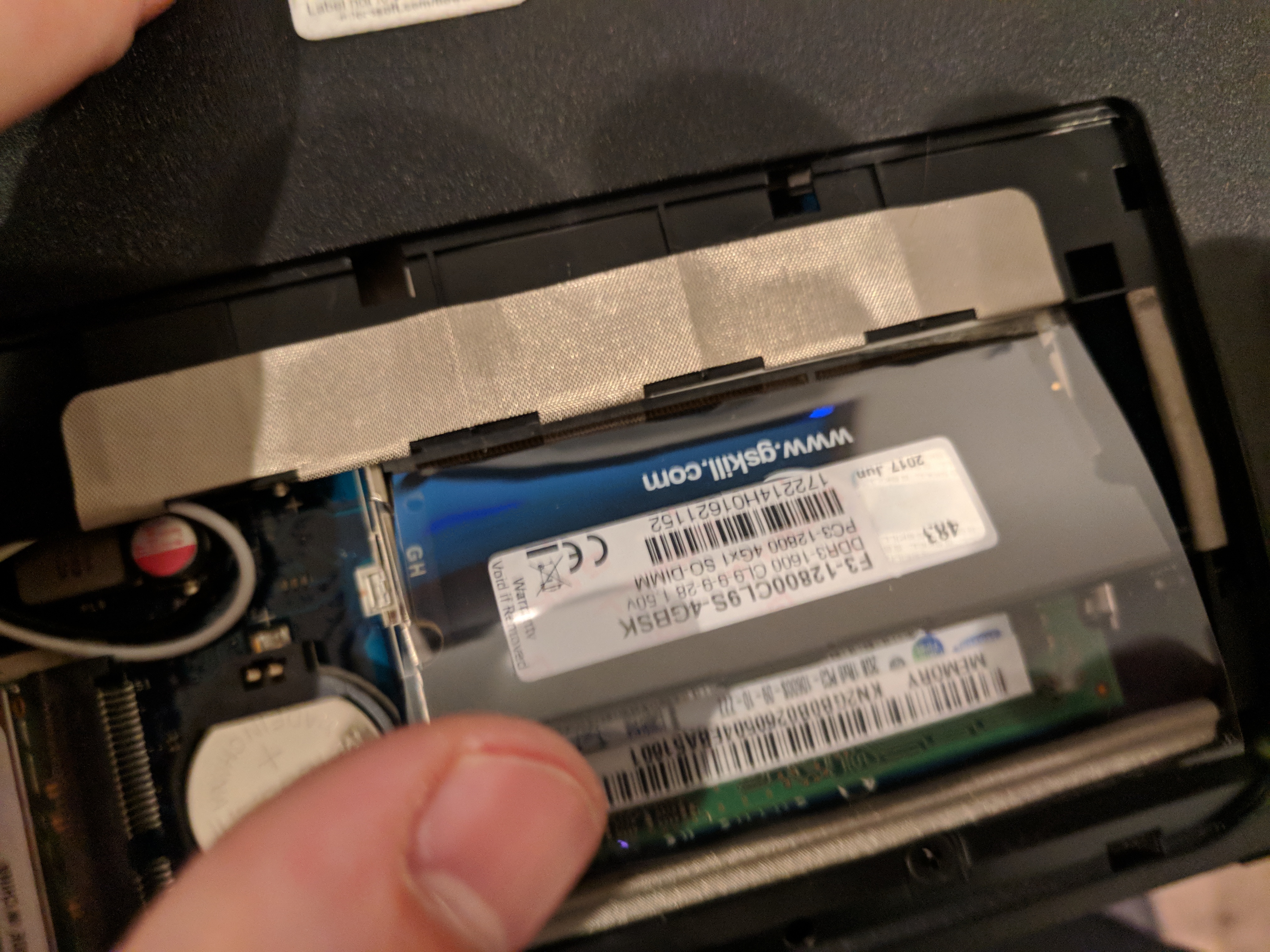 Installing some new RAM!